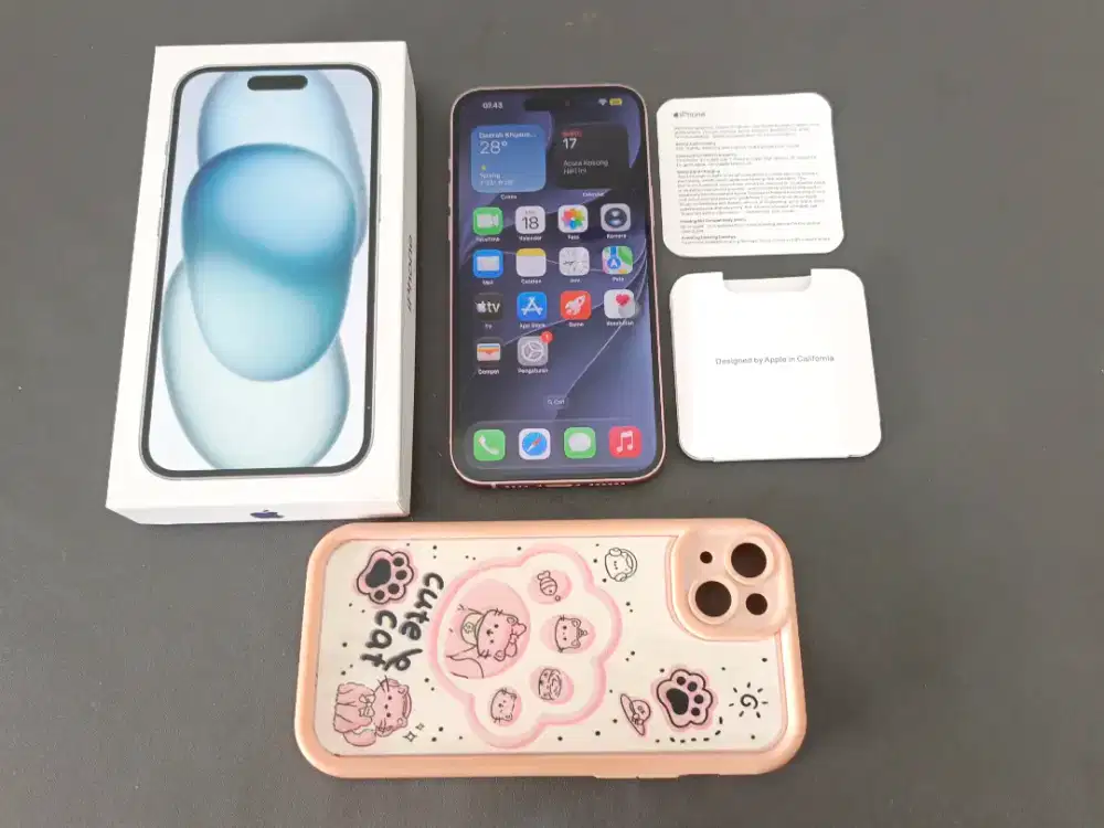 Iphone 15 Plus Pink 256Gb Inter Wifi Only Mulus