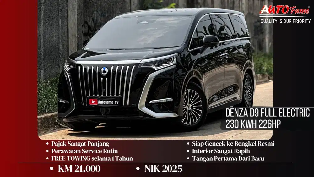 KM21RB Denza D9 Full Electric 230 kWh 226HP NIK 2025 Black On Beige Tg