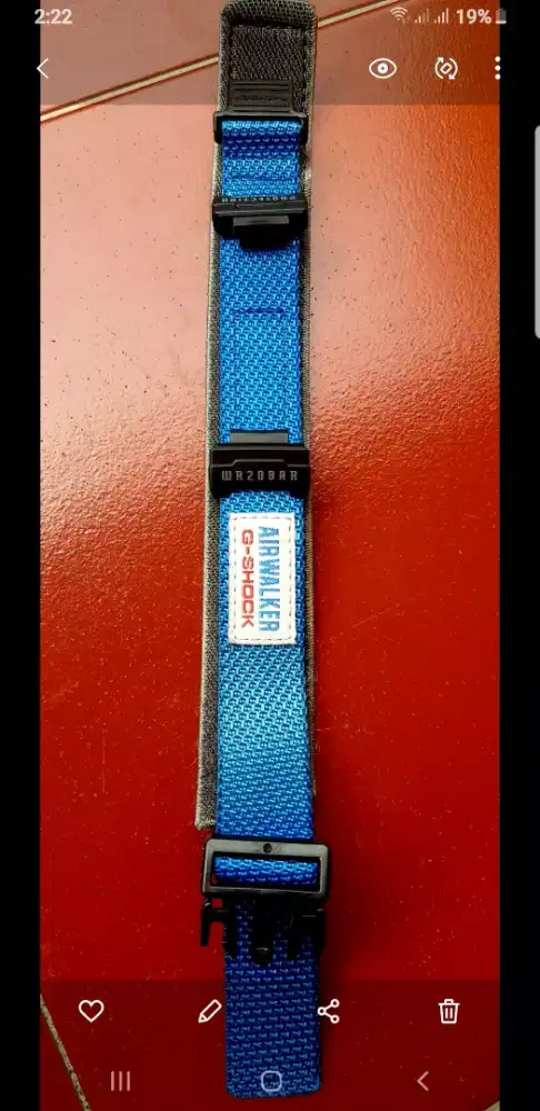 Strap Velcro Casio Gshock original