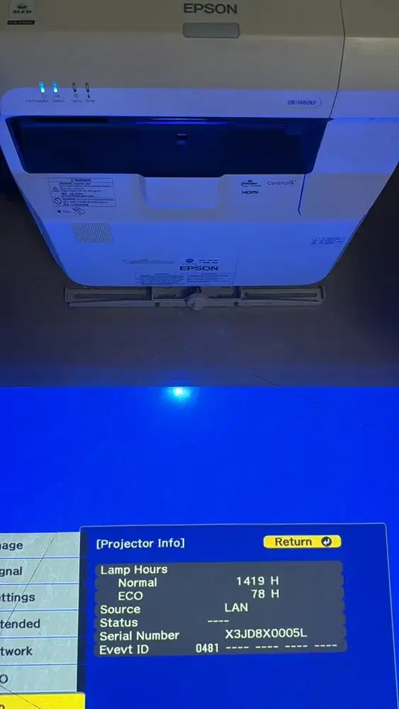 Projector Epson EB 1460 Ui