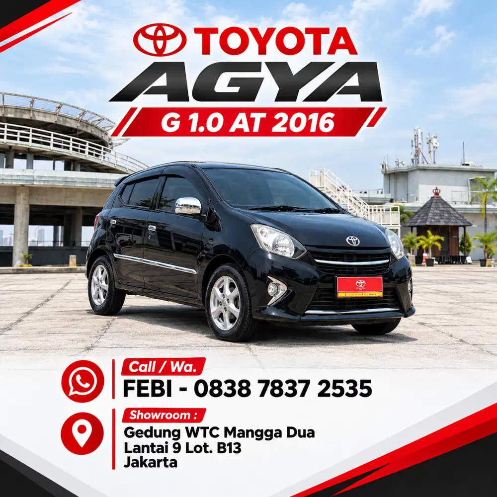 Toyota Agya G 1.0 AT 2016 Terawat