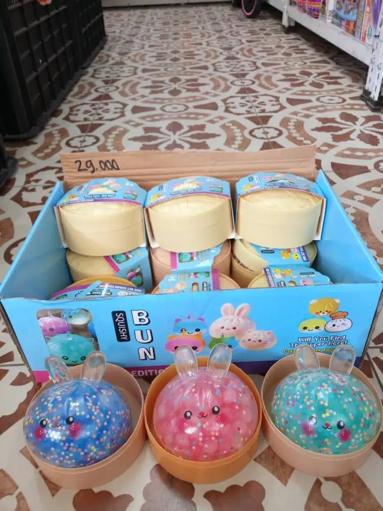 mainan anak squishy dumpling boba jumbo