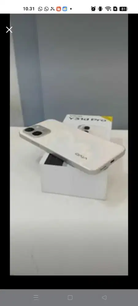 vivo Y31D pro 8)/256 4/128,fullset,no minus,belum  pernah bongkar,