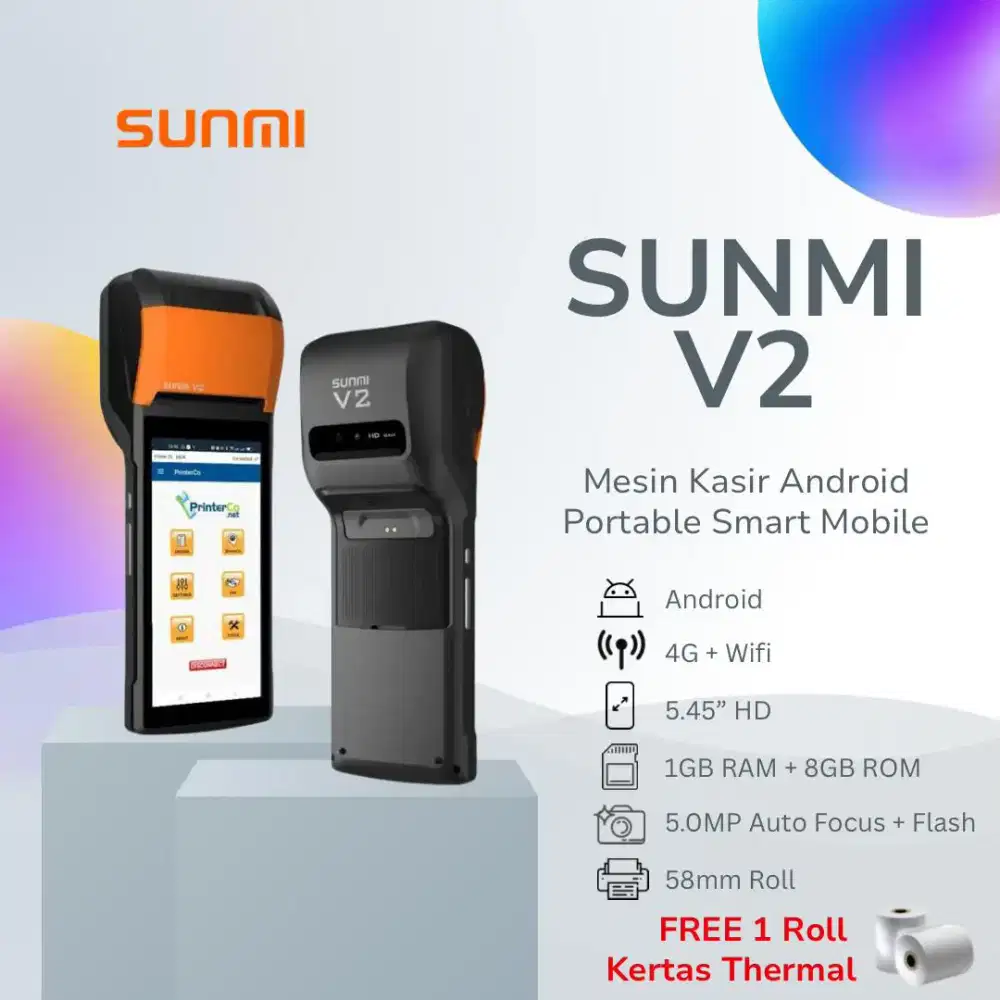 mesin kasir SUNMI V2