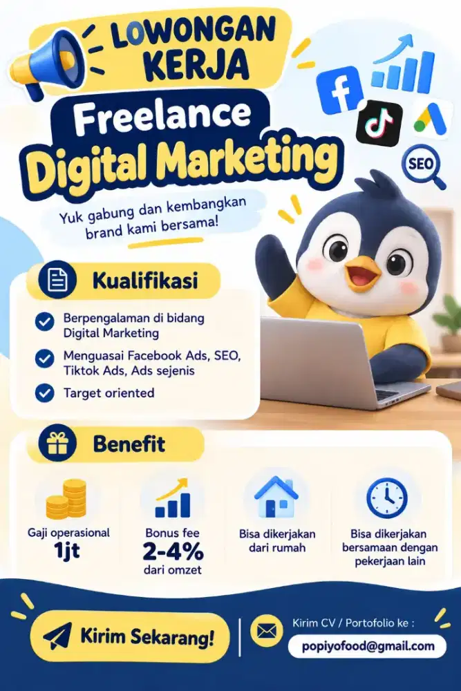 DIBUTUKAN FREELANCER DIGITAL MARKETING