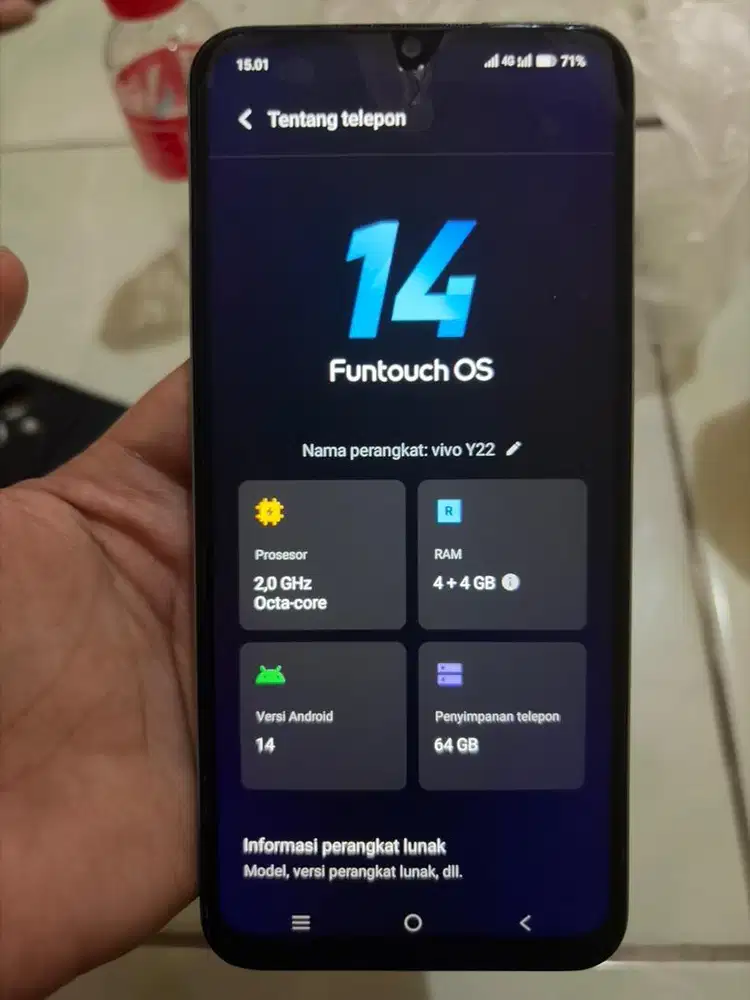 JUAL CEPET VIVO Y22 RAM 4+4 64GB NEGO SAMPE JADI