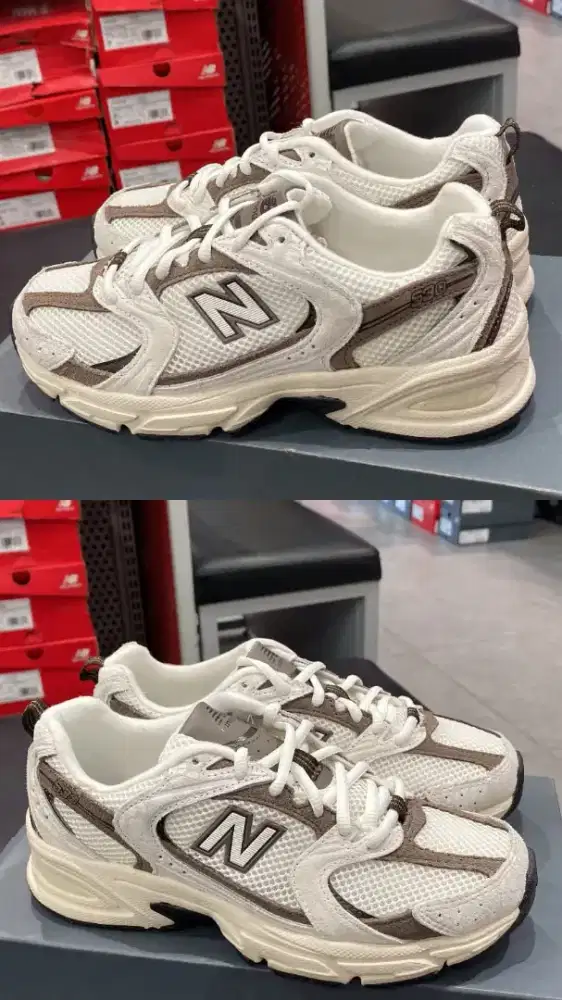 sepatu running nb 530 size 44 warna coklat
