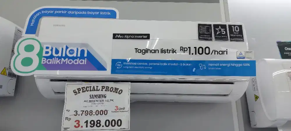 AC Samsung 1/2PK Kredit Tanpa DP Langsung ACC