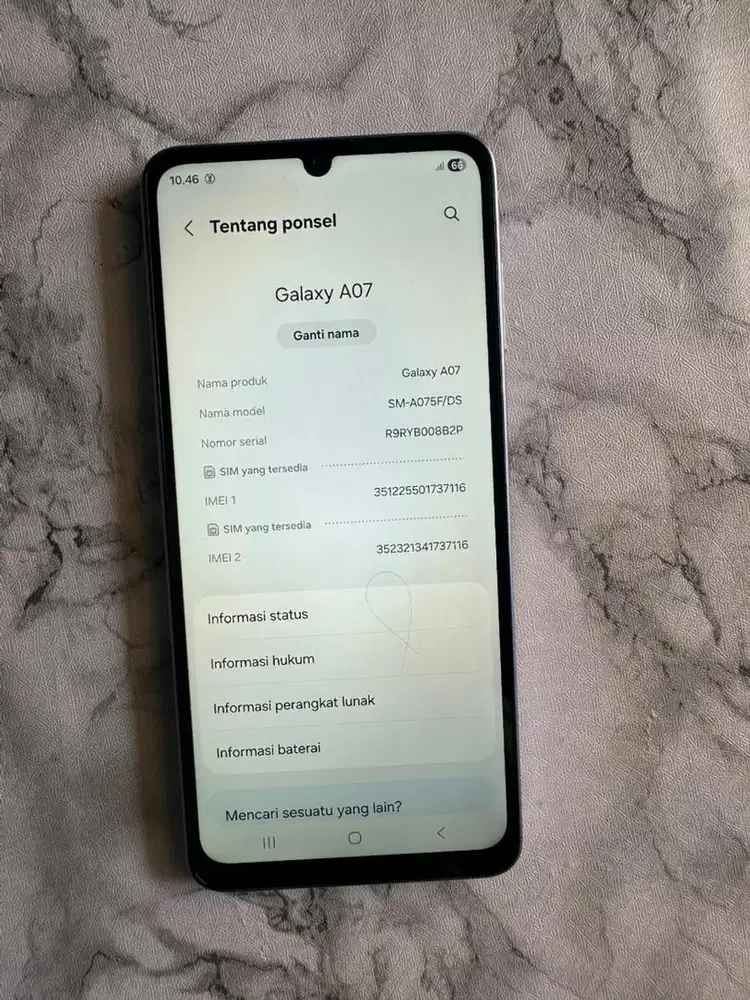 SAMSUNG A07 RAM 4/64 MULUS