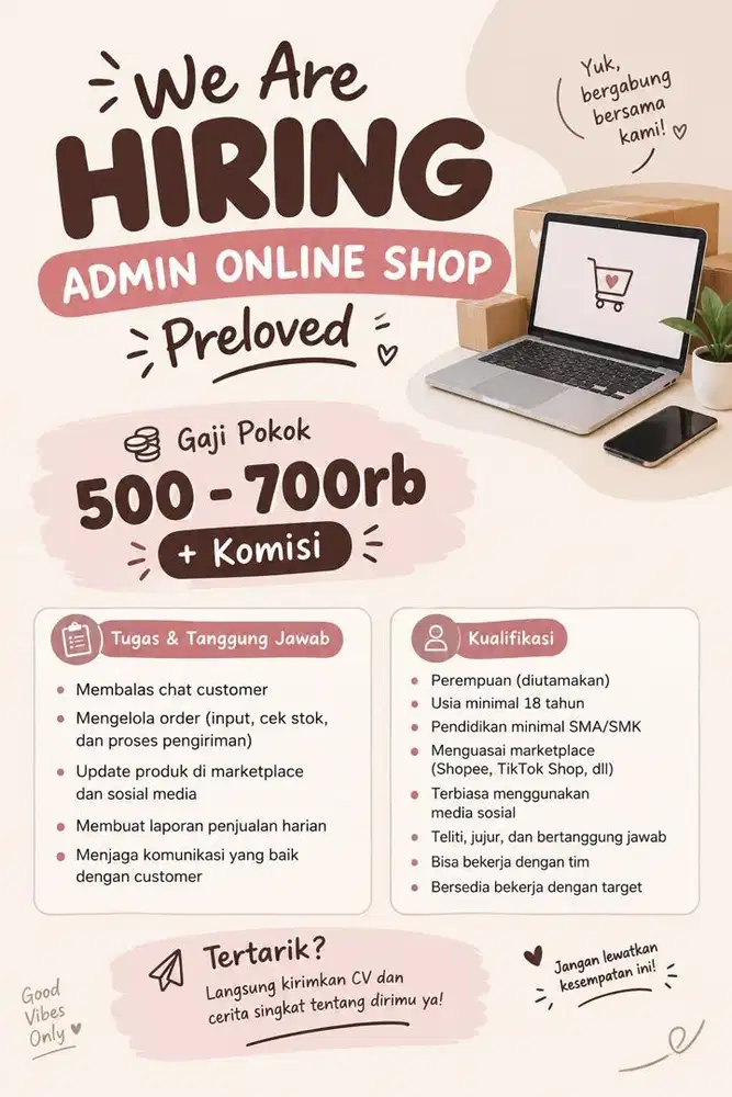 lowongan kerja admin