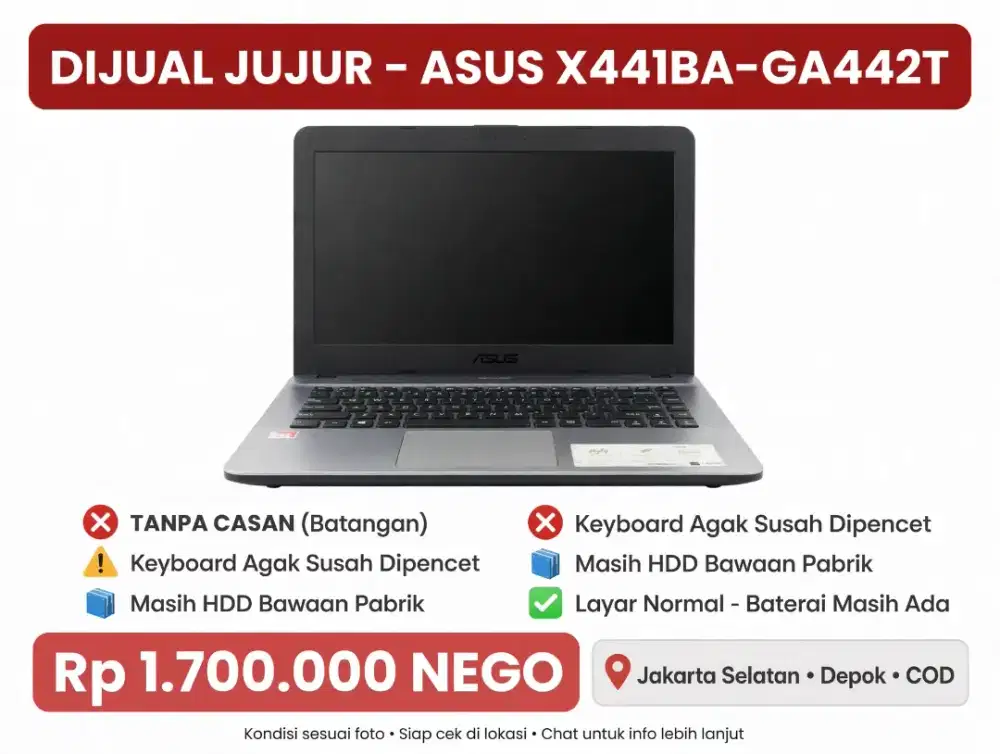 Laptop Asus X441BA-GA442T AMD A4