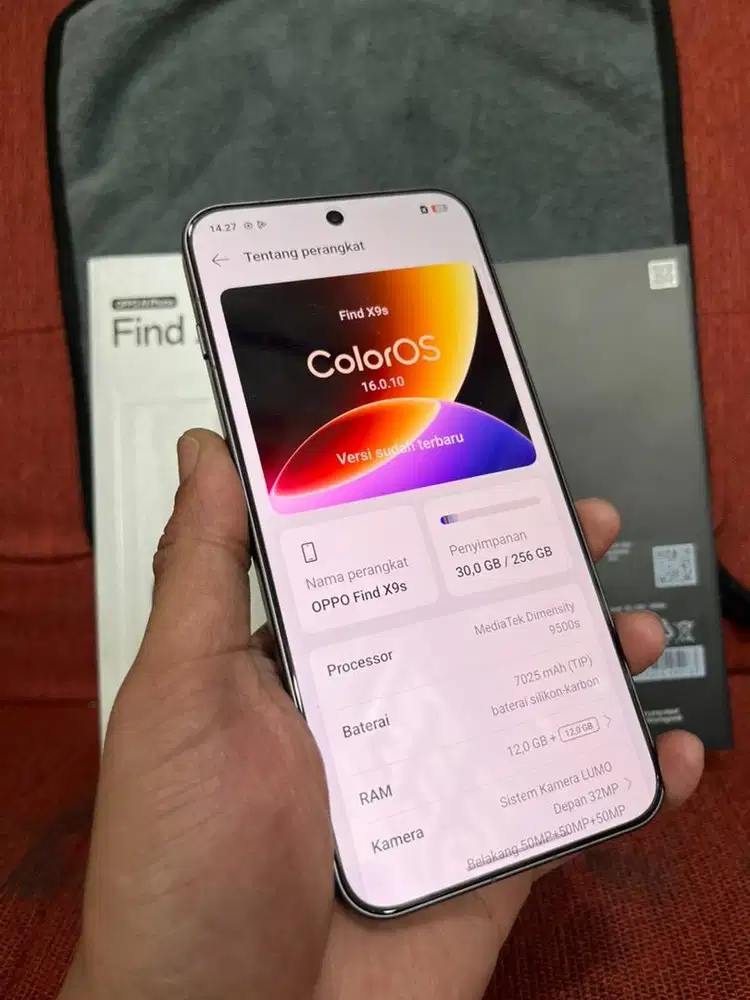 OPPO FIND X9s 12/256 LIKENEW OPEN BOX