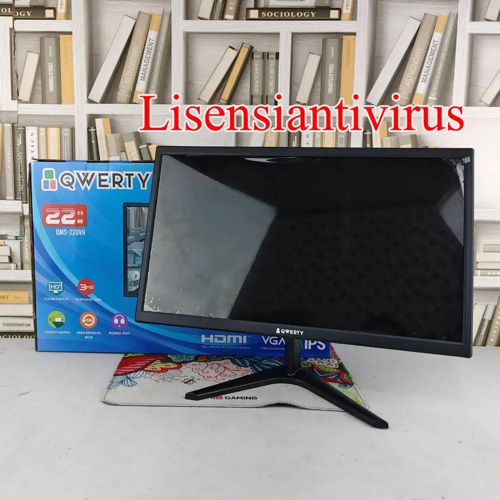 Monitor LED Qwerty 22 QM-220VH cocok untuk kasir office cctv toko