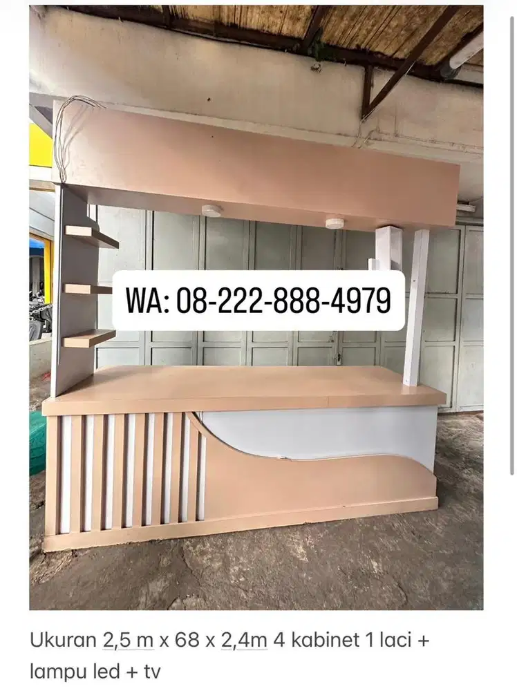 Jual etalase untuk coffee shop