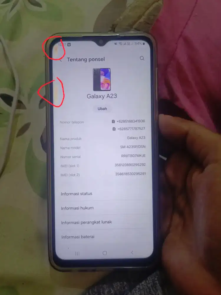 Samsung a23 NFC ram 6+6/128