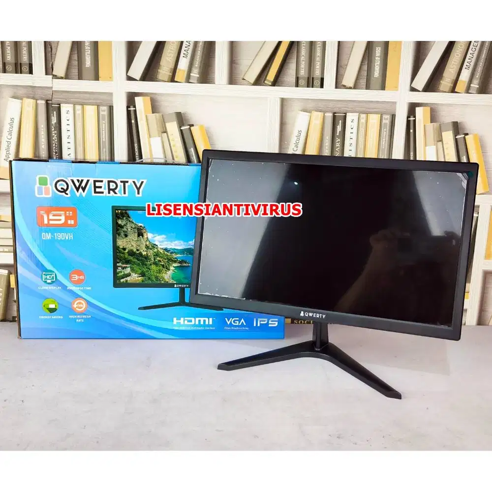 Monitor LED QWERTY QM-190VH 19 Flat IPS 768p 75 Hz Monitor Komputer