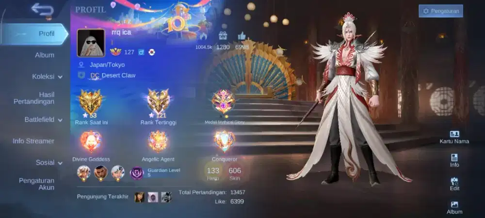 Akun mobile legend (akun ml)
