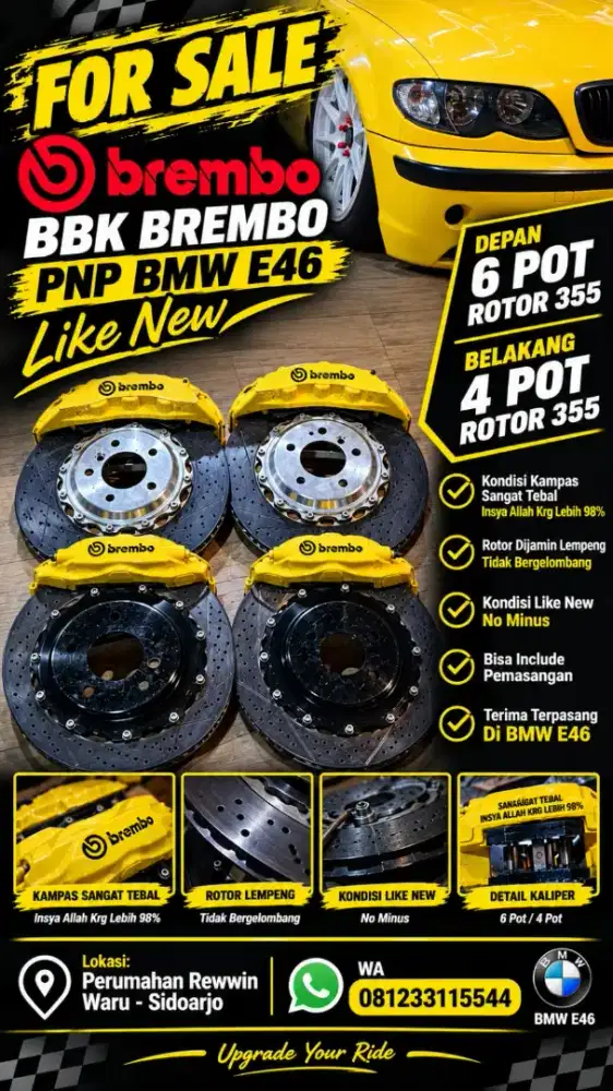 BBK Brembo
PNP BMW E46 Like New