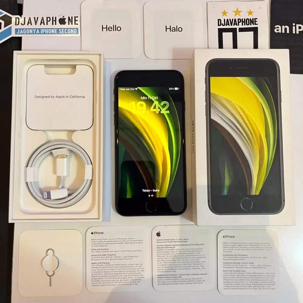 iPhone SE (2020) Black 256GB Ex iBox Resmi