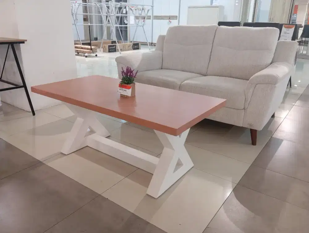 Meja Tamu-Coffee Table Cross Leg