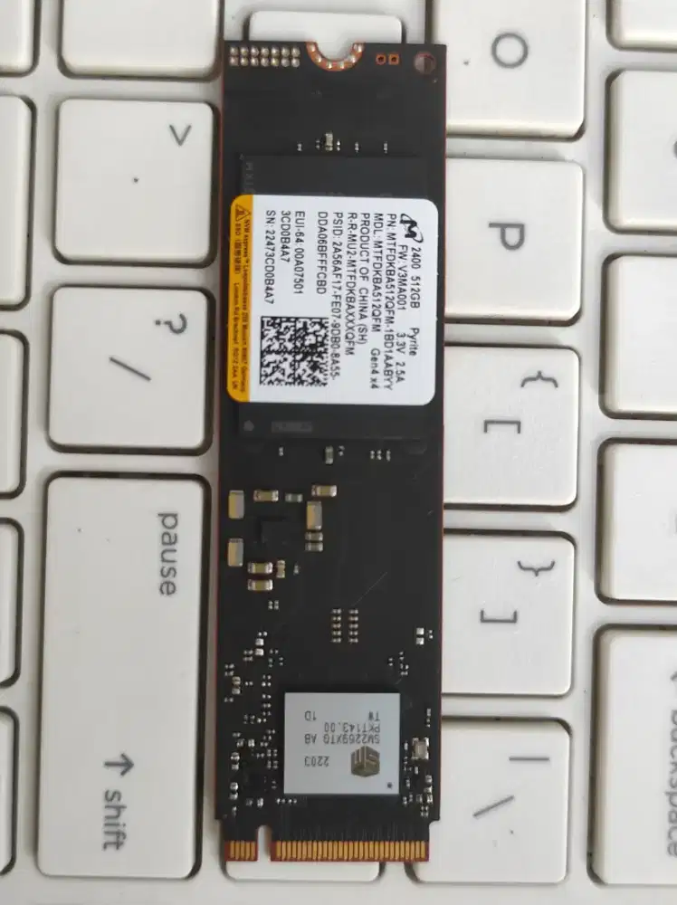 SSD Nvme gen4 micron 512gb