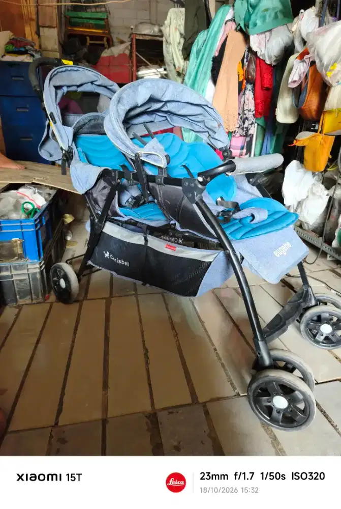 STROLLER KEMBAR TANDEM CHRISS BELL EUGENE (BACA DESKRIPSI DI BAWAH)