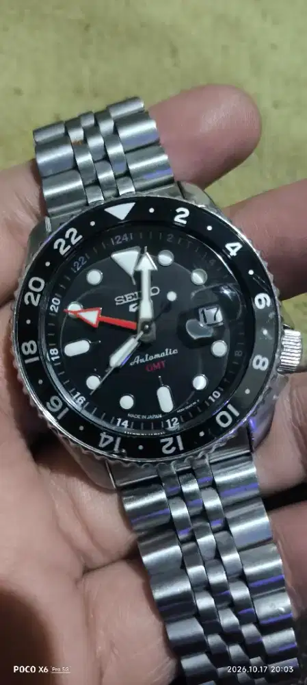 Seiko GMT automatic cal 4R34 Bruce Wayne