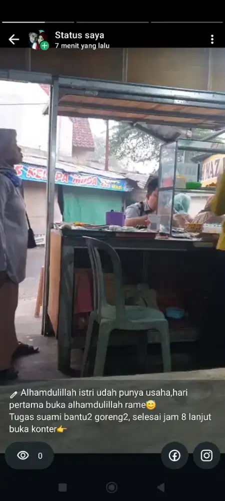 Over warung nasi murmer tempat rame bgt