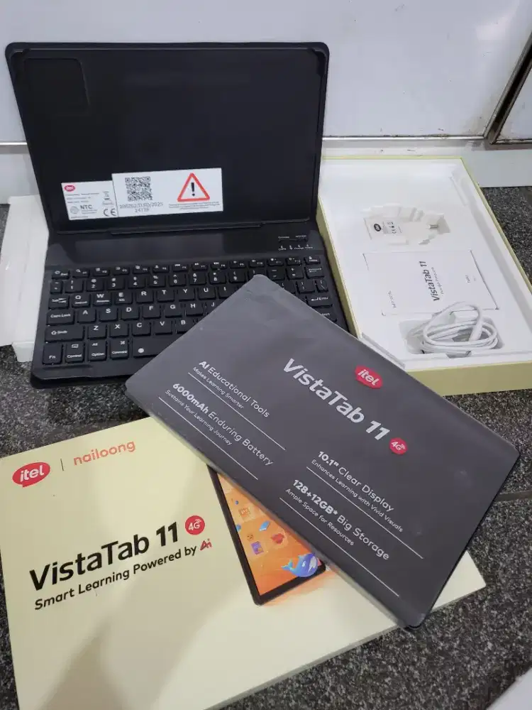 VISTA TAB 11 4/128 FULLSET+KEYBOARD BARU