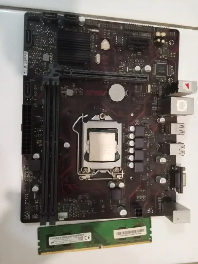 Mobo ASUS EX H110M, Core i5 Gen 6, 4gb DDR4, Normal, Tanpa Back Panel