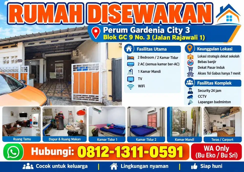 Rumah disewakan per tahun