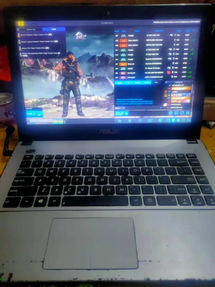 LAPTOP ASUS X450CA i3-3217U RAM 6GB HDD 500GB