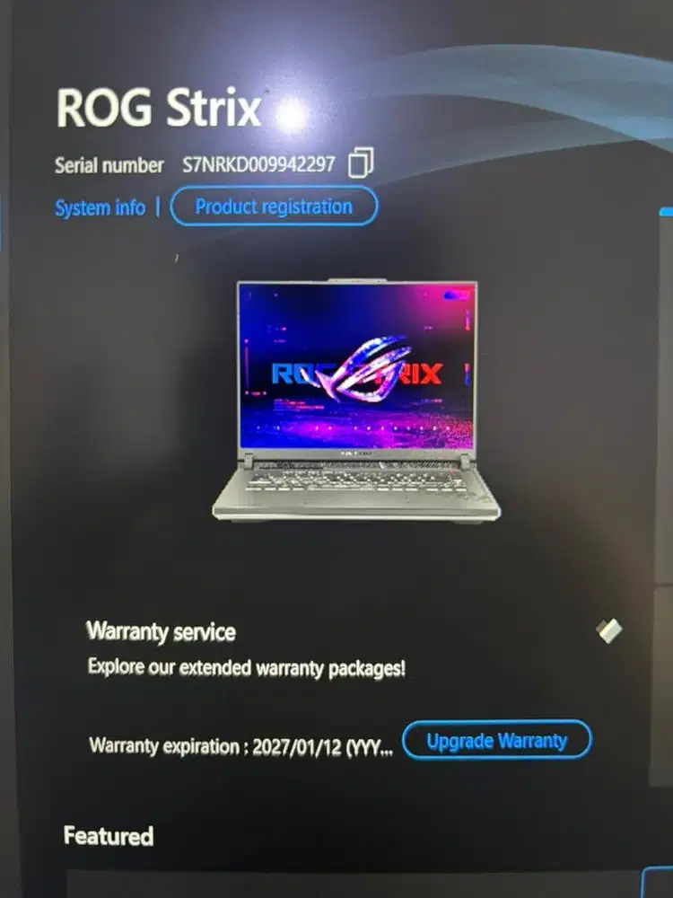Dijual ROG Strix G614JU