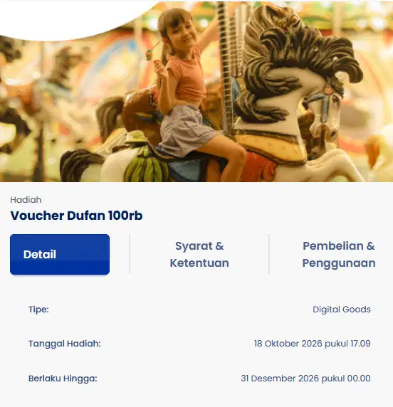 Voucher Dufan 100.000
