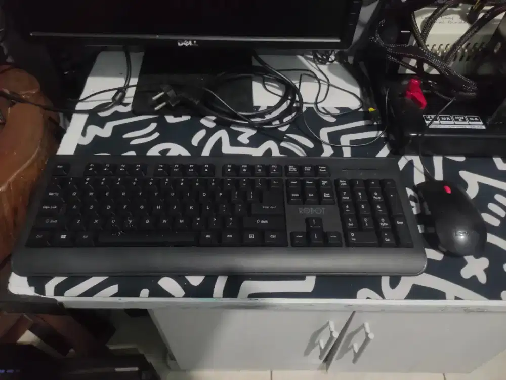 Keyboard Robot dan Mouse Lenovo Normal