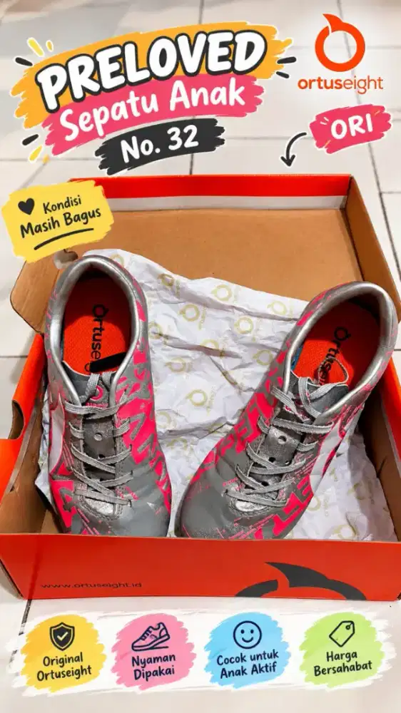 Sepatu bola anak ortuseight