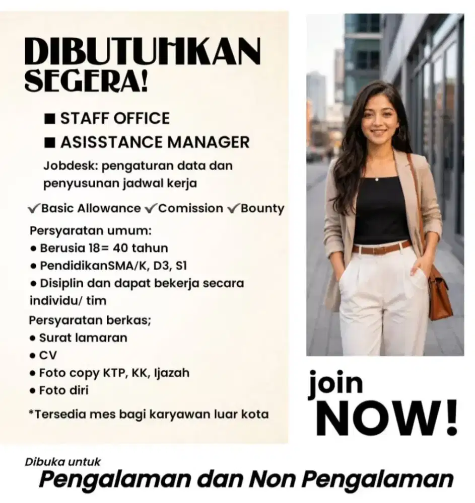 Loker Oktober Semarang (Pengalaman & Non Pengalaman