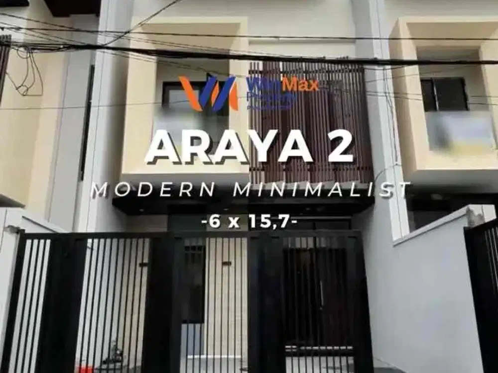 Dijual rumah jalan araya 2  galaxy bumi permai surabaya timur