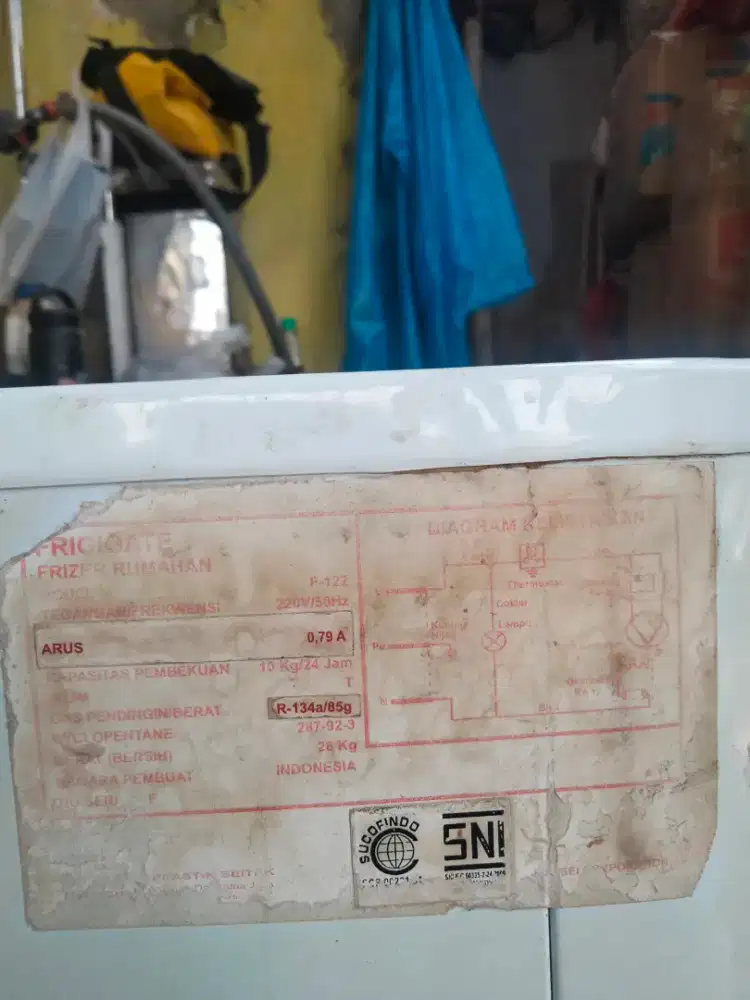 Jual freezer merk frigigate