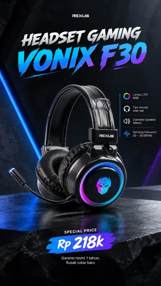 Headset gaming rexus Vonix F30