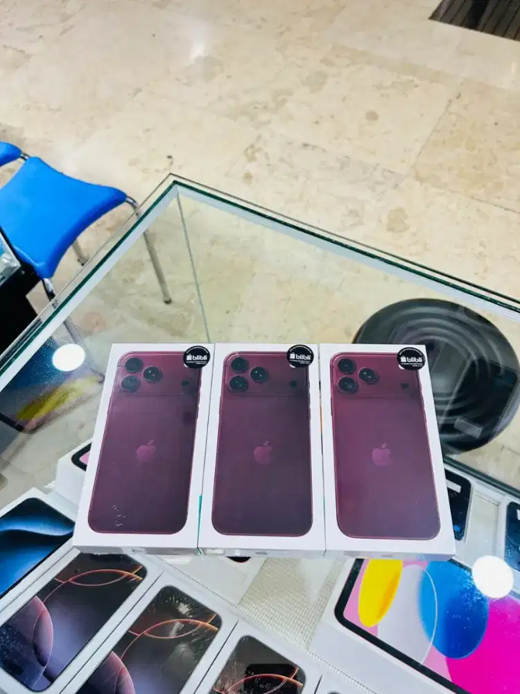 New Apple iPhone 18 PRO MAX 256GB Burgundy Garansi Resmi iBox