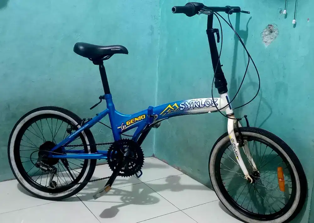 Sepedah lipat ukuran 20  aktif siap pakai