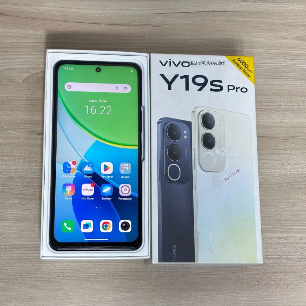 HP VIVO Y19s PRO 4/64GB – UNISOC T612 – BATERAI 6000mAh
