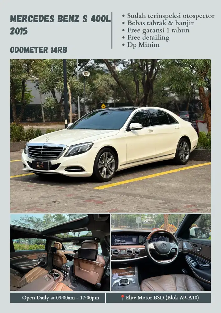 [ODO ANTIK] Mercedes Benz S 400L 2015