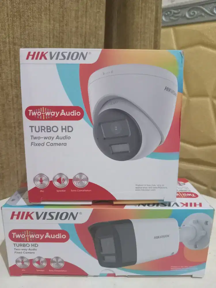 Dijual cctv hikvision 4chanel turbo HD two way audio