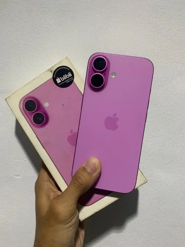 iphone 16 128gb pink resmi blibli