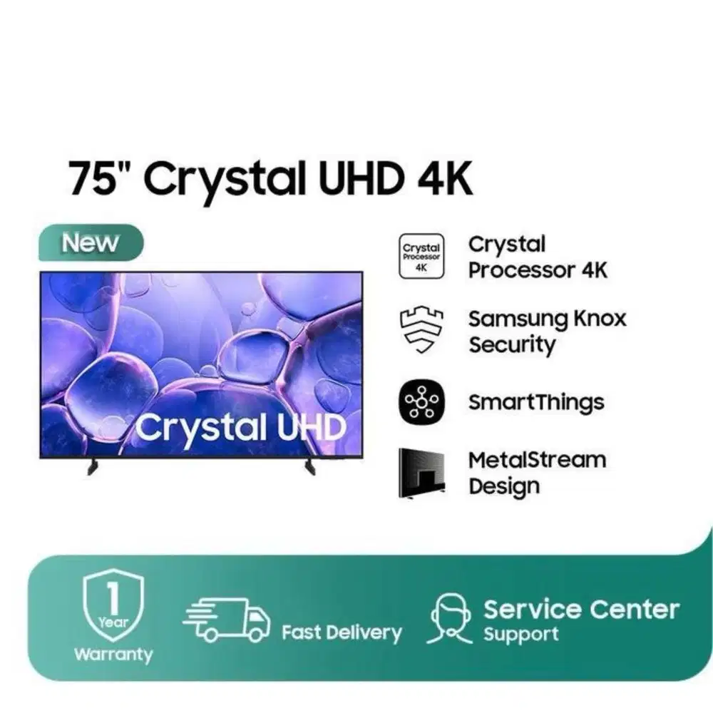 New Digital Smart UHD 4K TV SAMSUNG Dynamic Crystal ColoJUMBO 75inchi