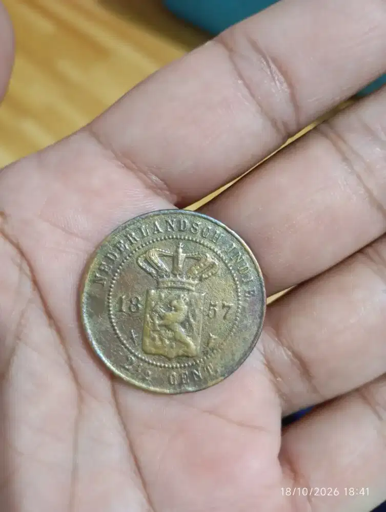 Uang kuno hindia belanda 1857