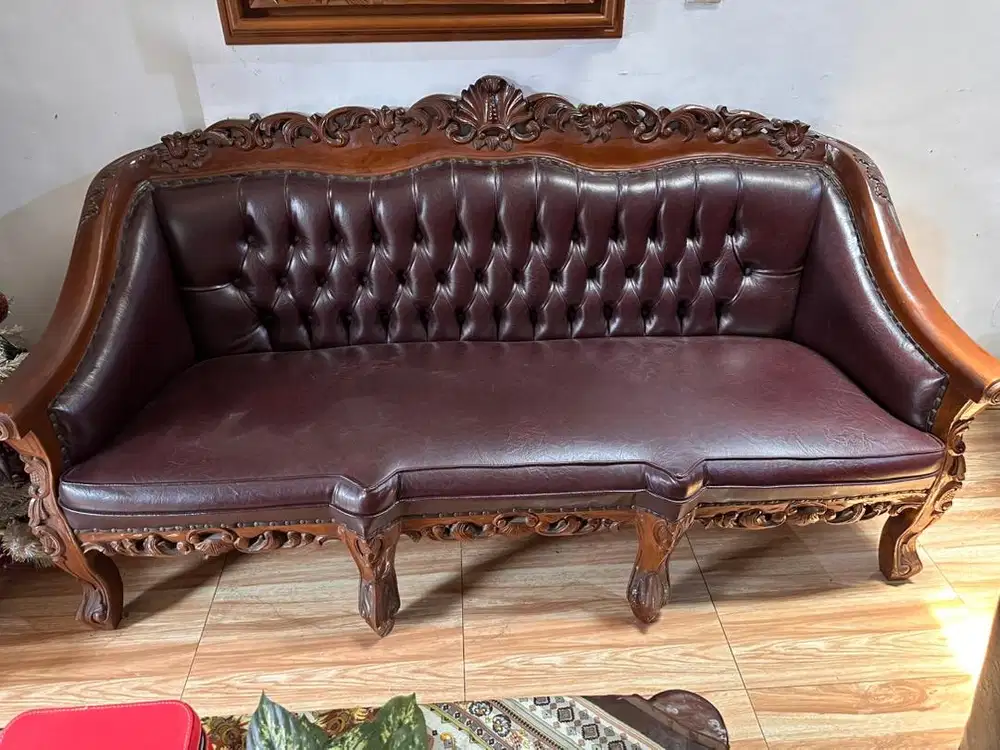 Jual kursi jati full set