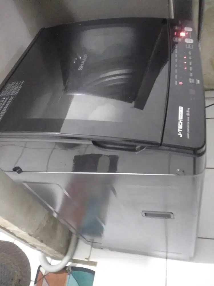 DIJUAL MESIN CUCI MERK SHARP J-TECH INVERTER TOP  LOADING NEGO !!
